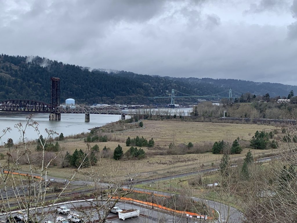 Bird's eye view of the McCormick & Baxter site