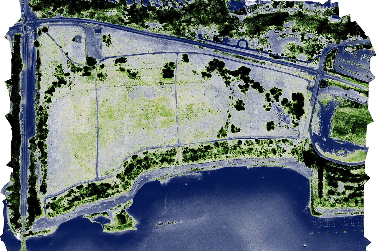 Green Normalized Differentiated Vegetation Index of McCormick & Baxter superfund site
